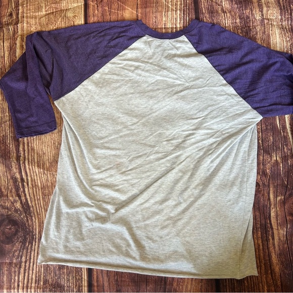 Unisex Ron Jon Surf Shop Cozumel Raglan Shirt Purple Off White Size XL - Picture 6 of 6